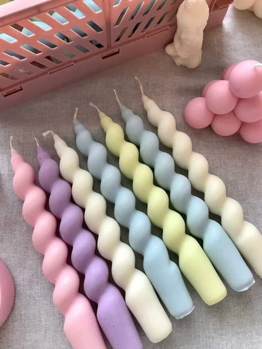 Set de velas trenzadas para candelabros